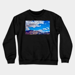 Blue Skies and Mountains in Eilat Crewneck Sweatshirt